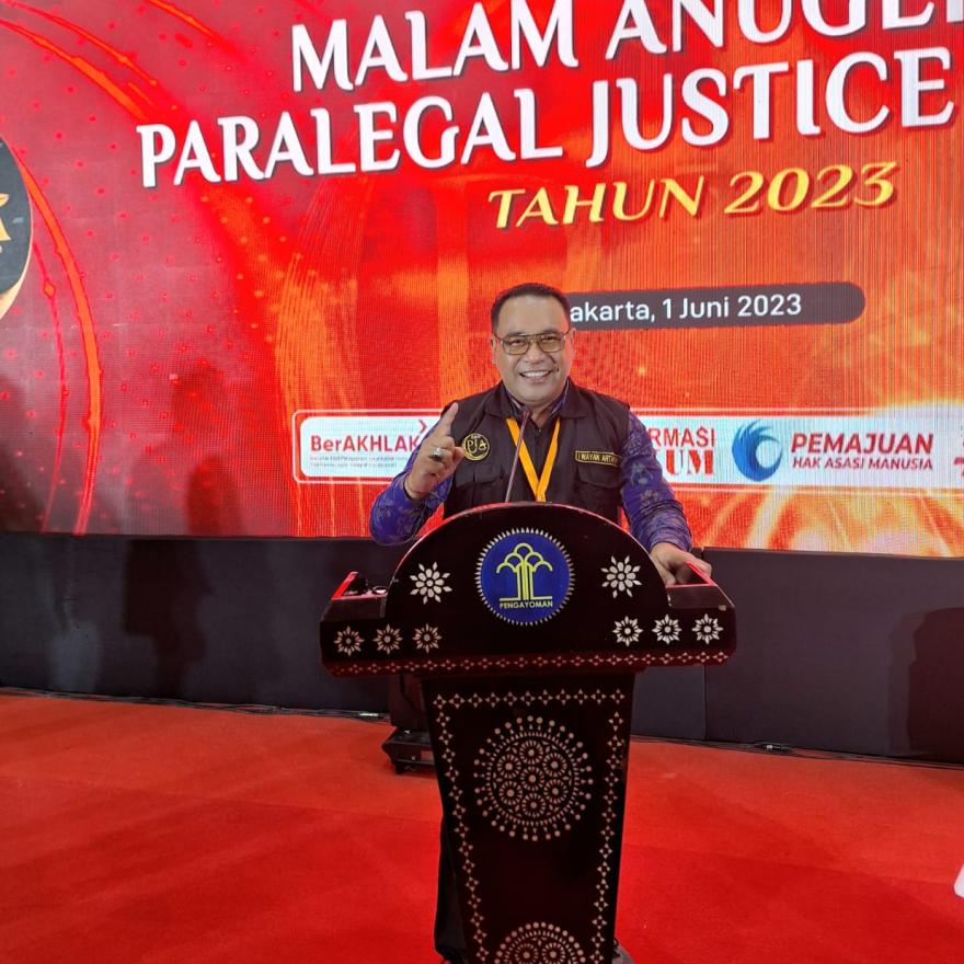 ''BERHASIL MERAIH PARALEGAL JUSTICE AWARD 2023 DARI RIBUAN DESA SE INDONESIA''